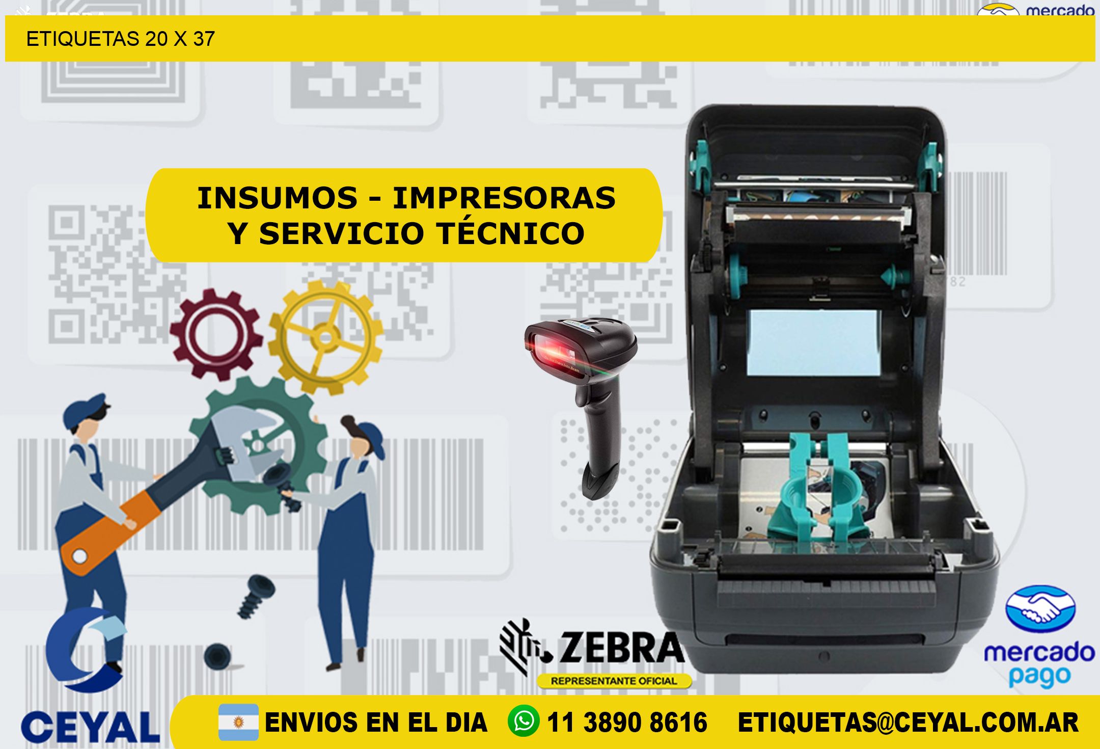 ETIQUETAS 20 x 37