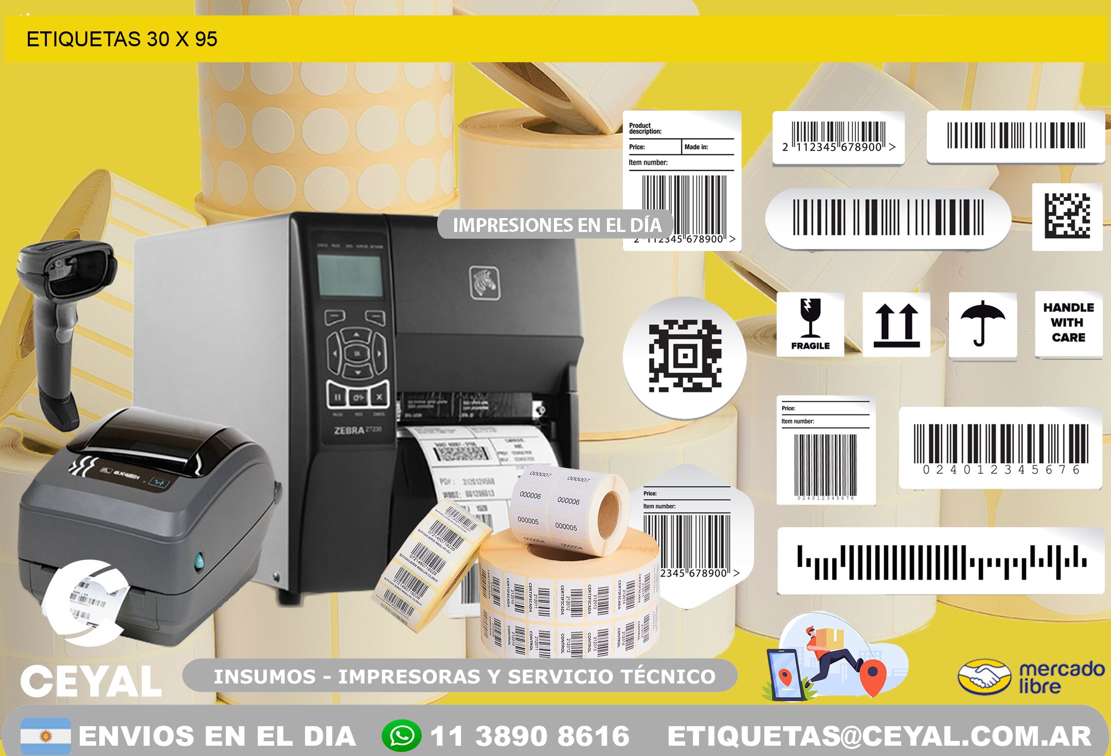 ETIQUETAS 30 x 95