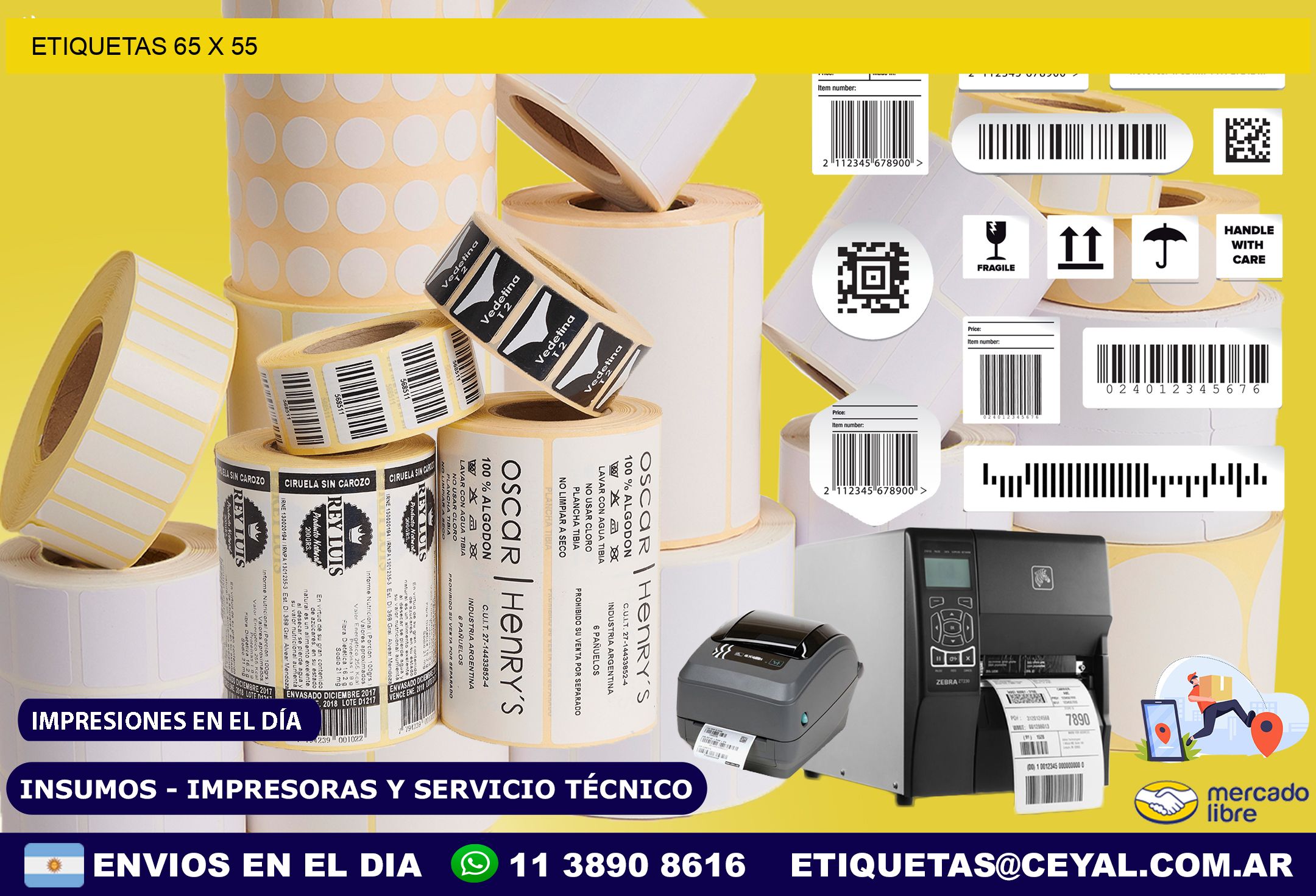 ETIQUETAS 65 x 55