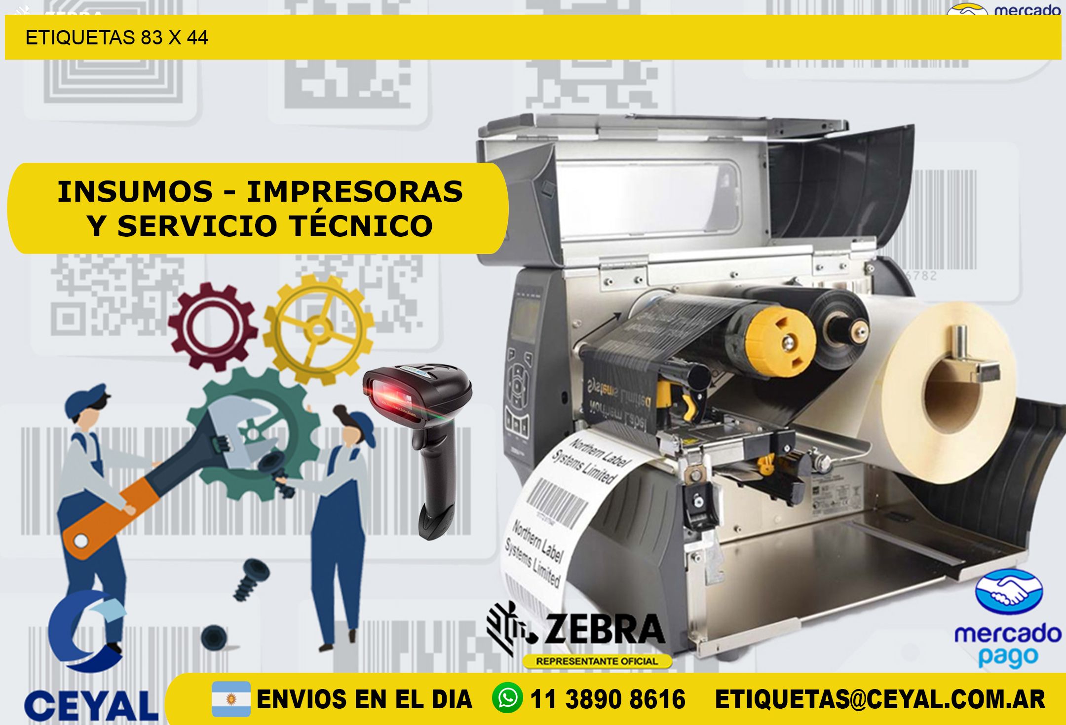 ETIQUETAS 83 x 44