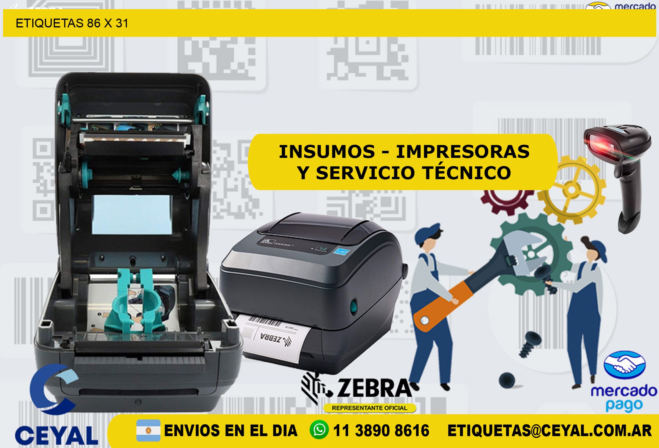 ETIQUETAS 86 x 31