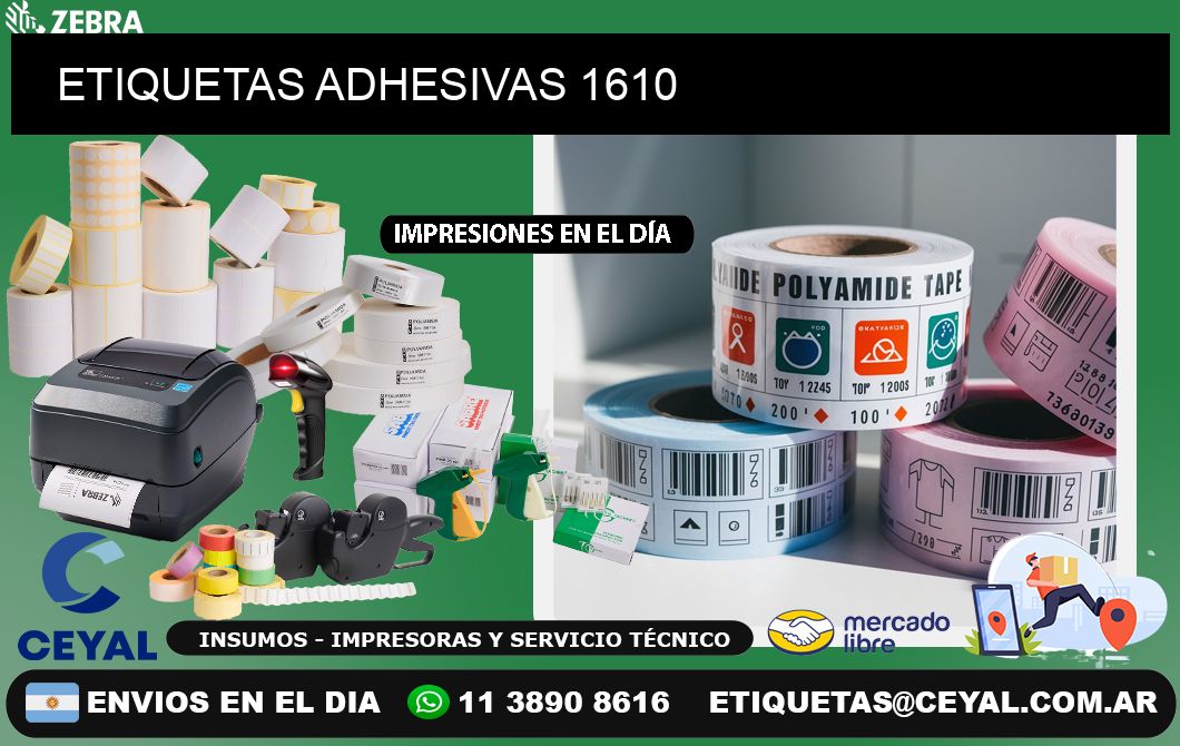 ETIQUETAS ADHESIVAS 1610