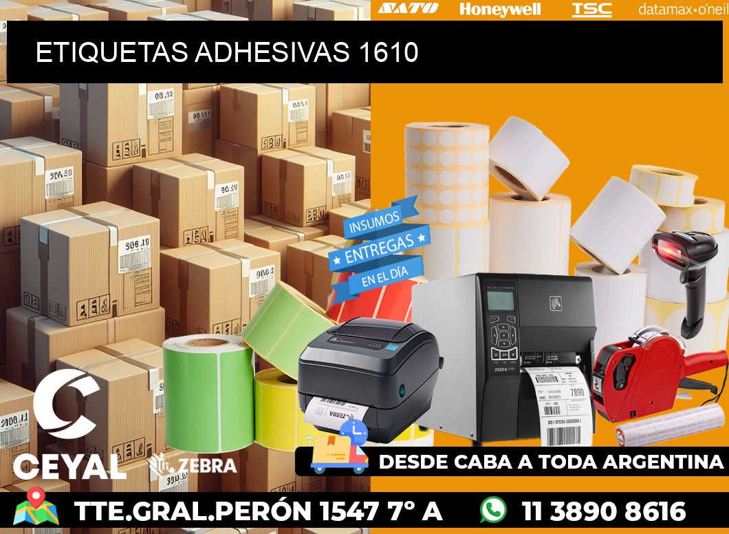 ETIQUETAS ADHESIVAS 1610
