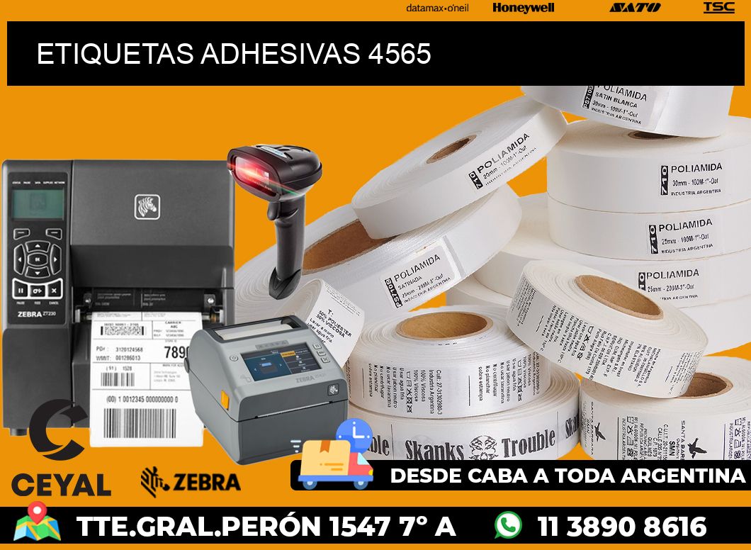 ETIQUETAS ADHESIVAS 4565