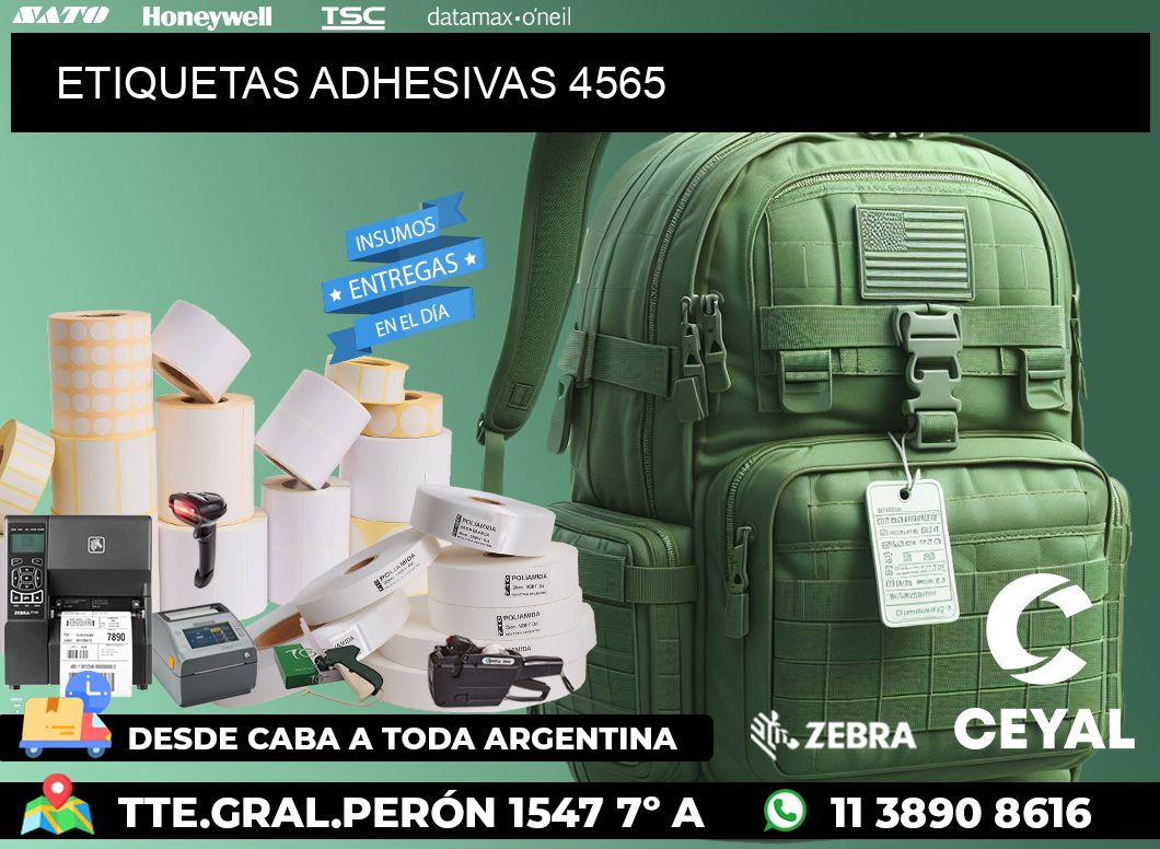 ETIQUETAS ADHESIVAS 4565