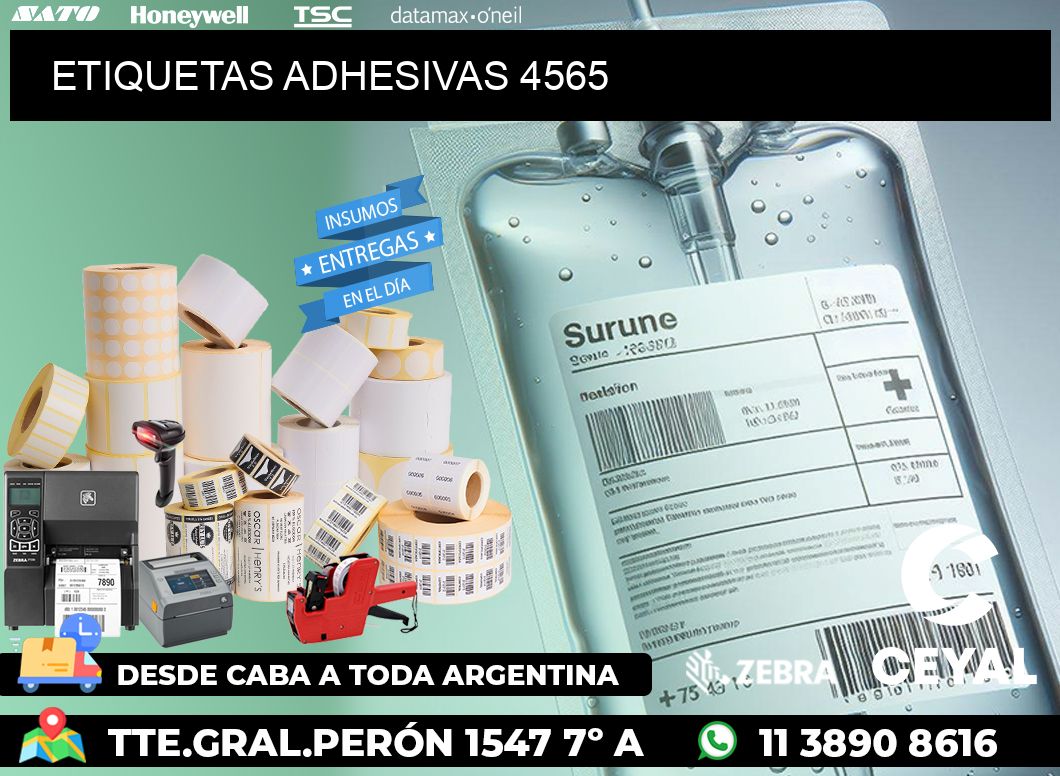 ETIQUETAS ADHESIVAS 4565