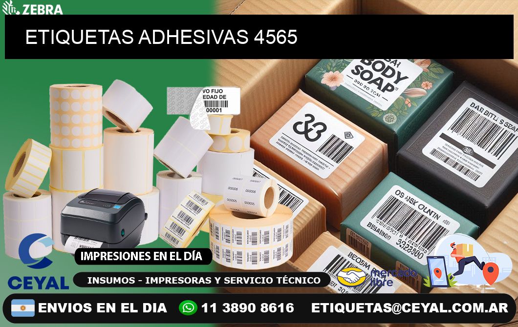 ETIQUETAS ADHESIVAS 4565