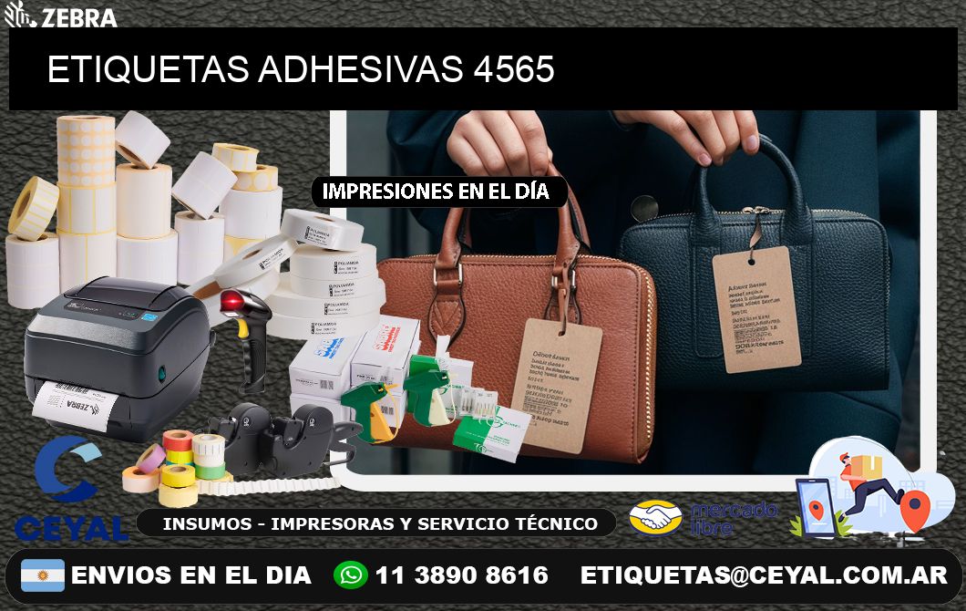 ETIQUETAS ADHESIVAS 4565