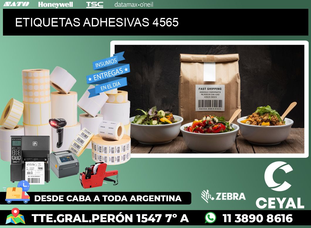 ETIQUETAS ADHESIVAS 4565