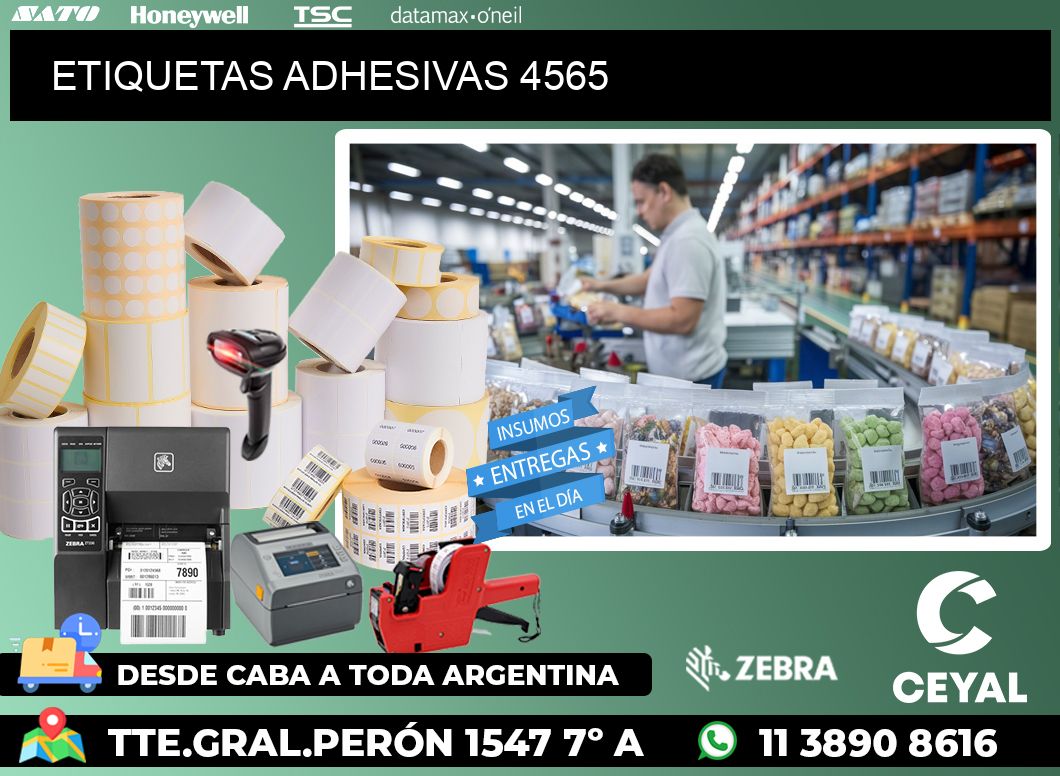 ETIQUETAS ADHESIVAS 4565