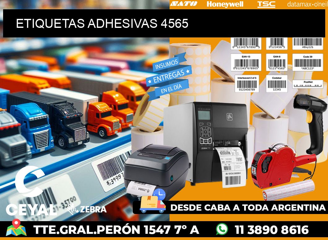 ETIQUETAS ADHESIVAS 4565