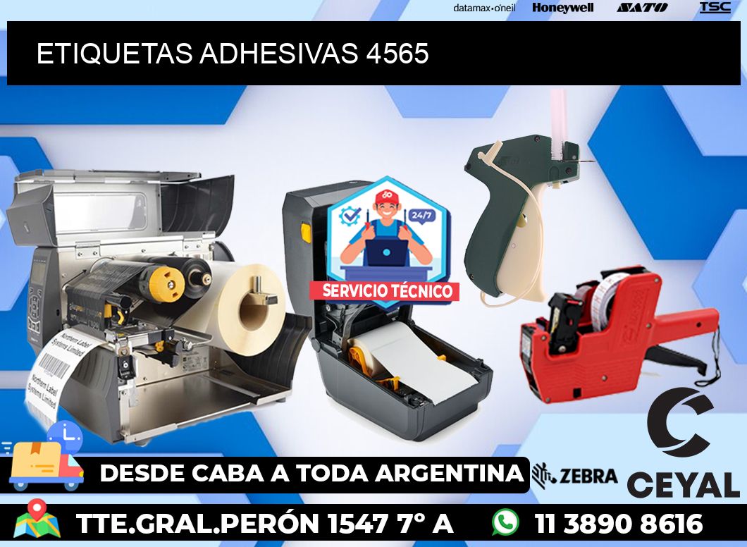 ETIQUETAS ADHESIVAS 4565