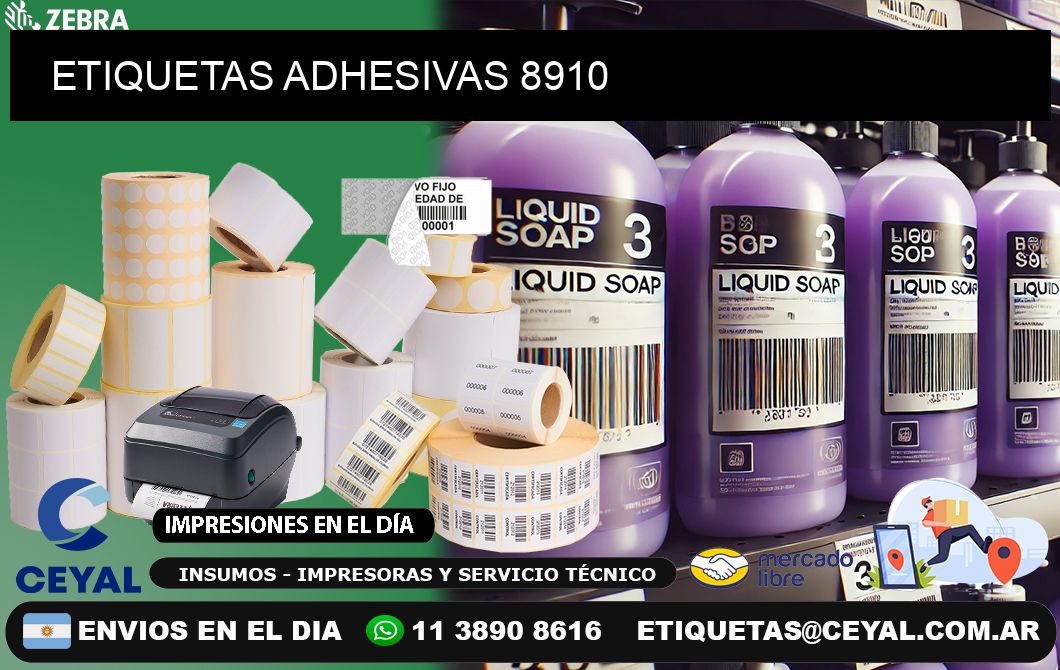 ETIQUETAS ADHESIVAS 8910