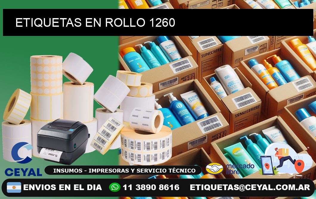 ETIQUETAS EN ROLLO 1260