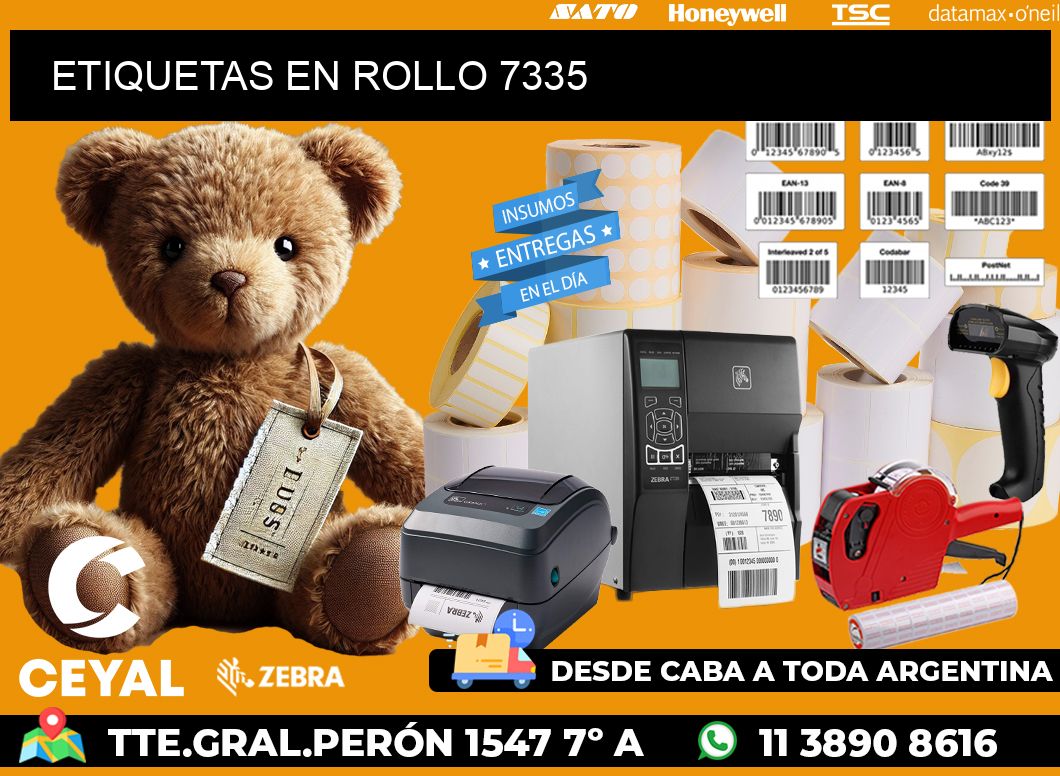 ETIQUETAS EN ROLLO 7335