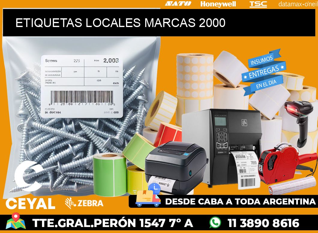 ETIQUETAS LOCALES MARCAS 2000