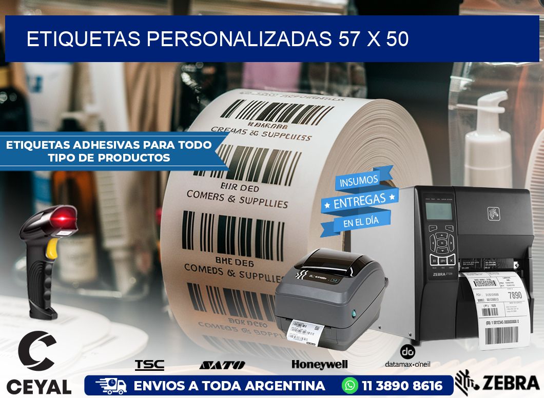 ETIQUETAS PERSONALIZADAS 57 x 50