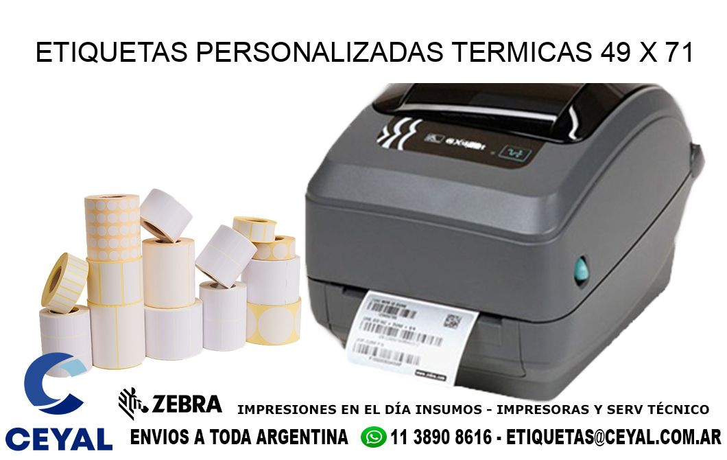 ETIQUETAS PERSONALIZADAS TERMICAS 49 x 71