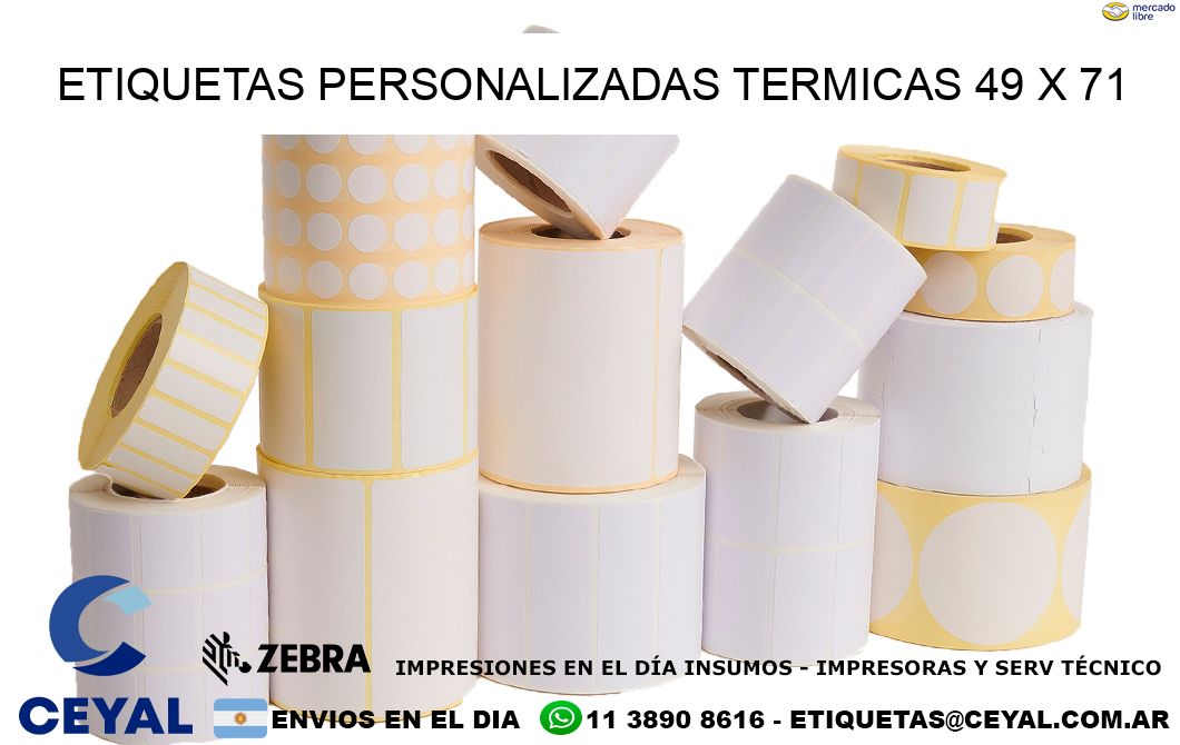 ETIQUETAS PERSONALIZADAS TERMICAS 49 x 71