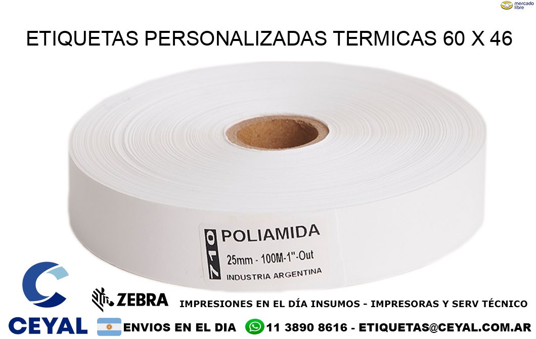 ETIQUETAS PERSONALIZADAS TERMICAS 60 x 46