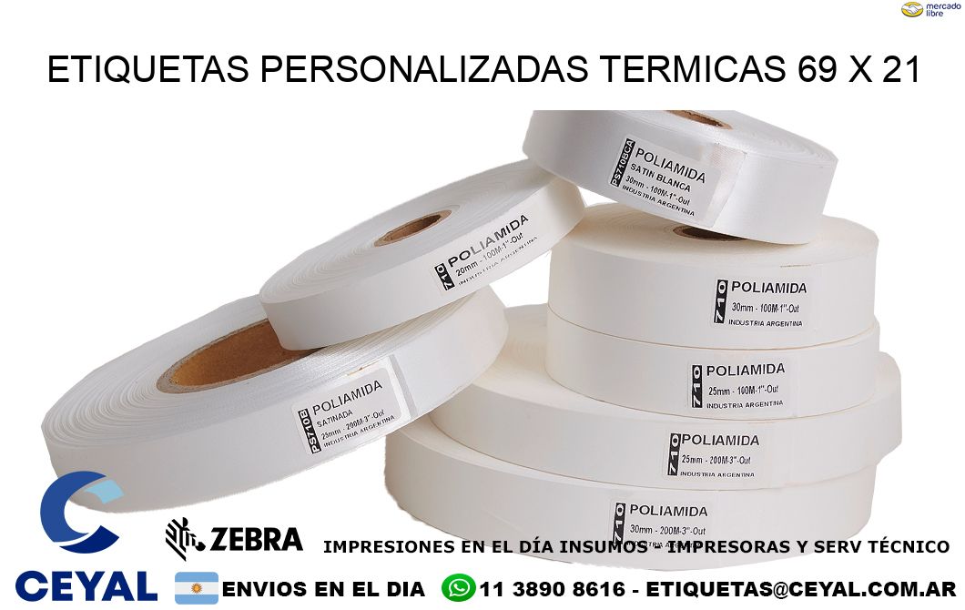 ETIQUETAS PERSONALIZADAS TERMICAS 69 x 21