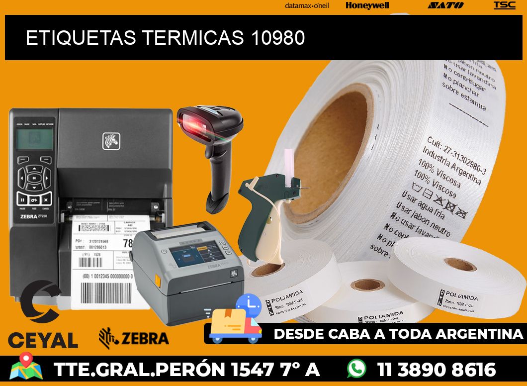 ETIQUETAS TERMICAS 10980