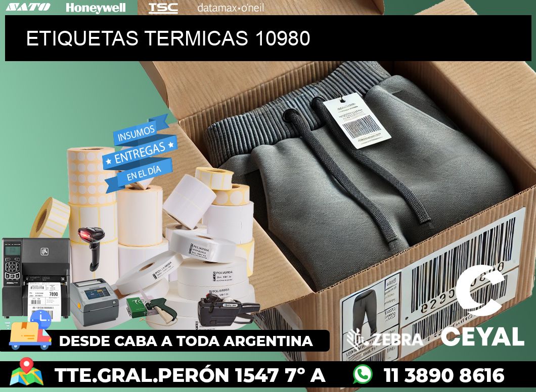 ETIQUETAS TERMICAS 10980