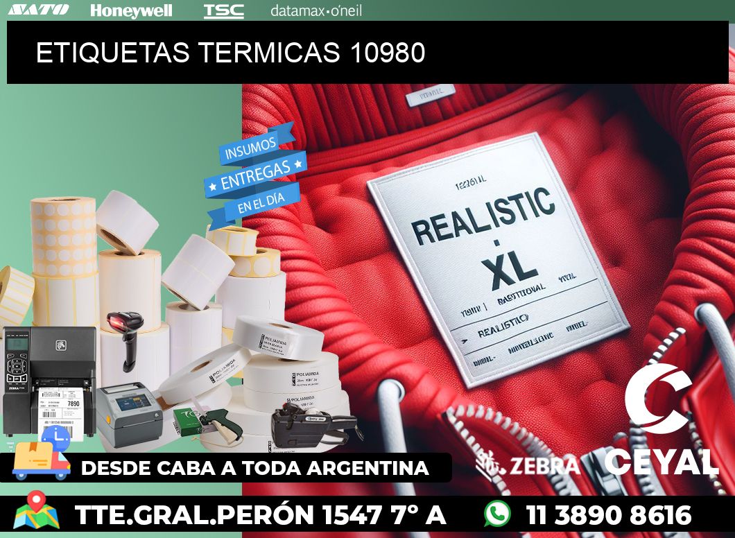 ETIQUETAS TERMICAS 10980
