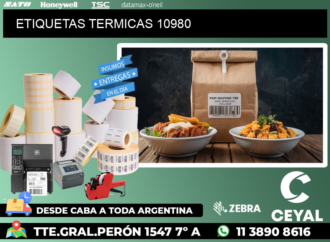 ETIQUETAS TERMICAS 10980