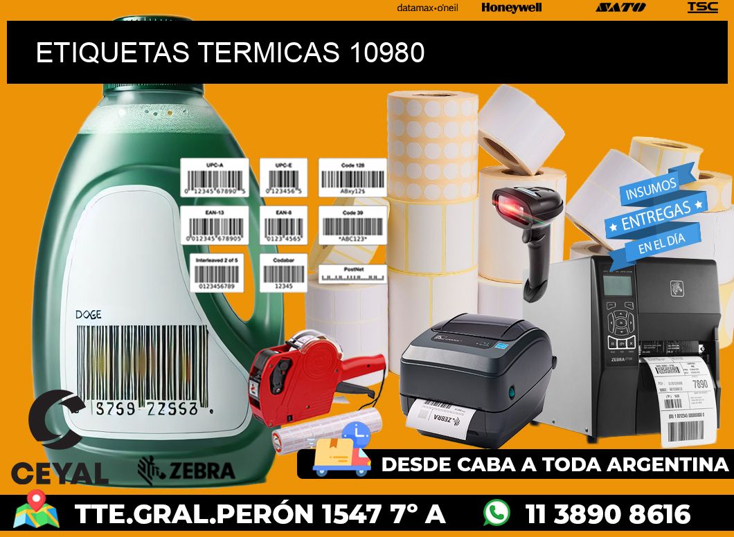 ETIQUETAS TERMICAS 10980