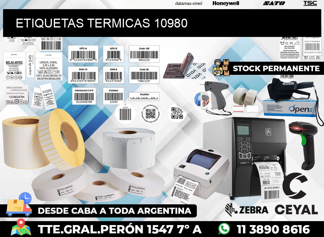 ETIQUETAS TERMICAS 10980