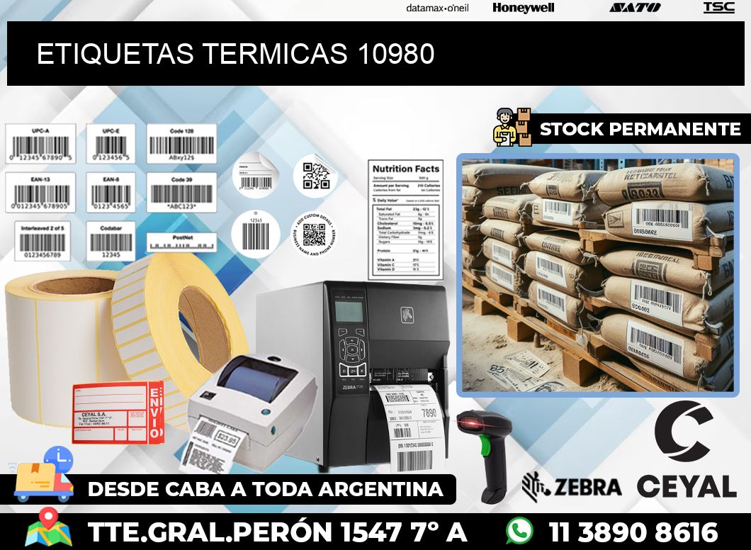 ETIQUETAS TERMICAS 10980