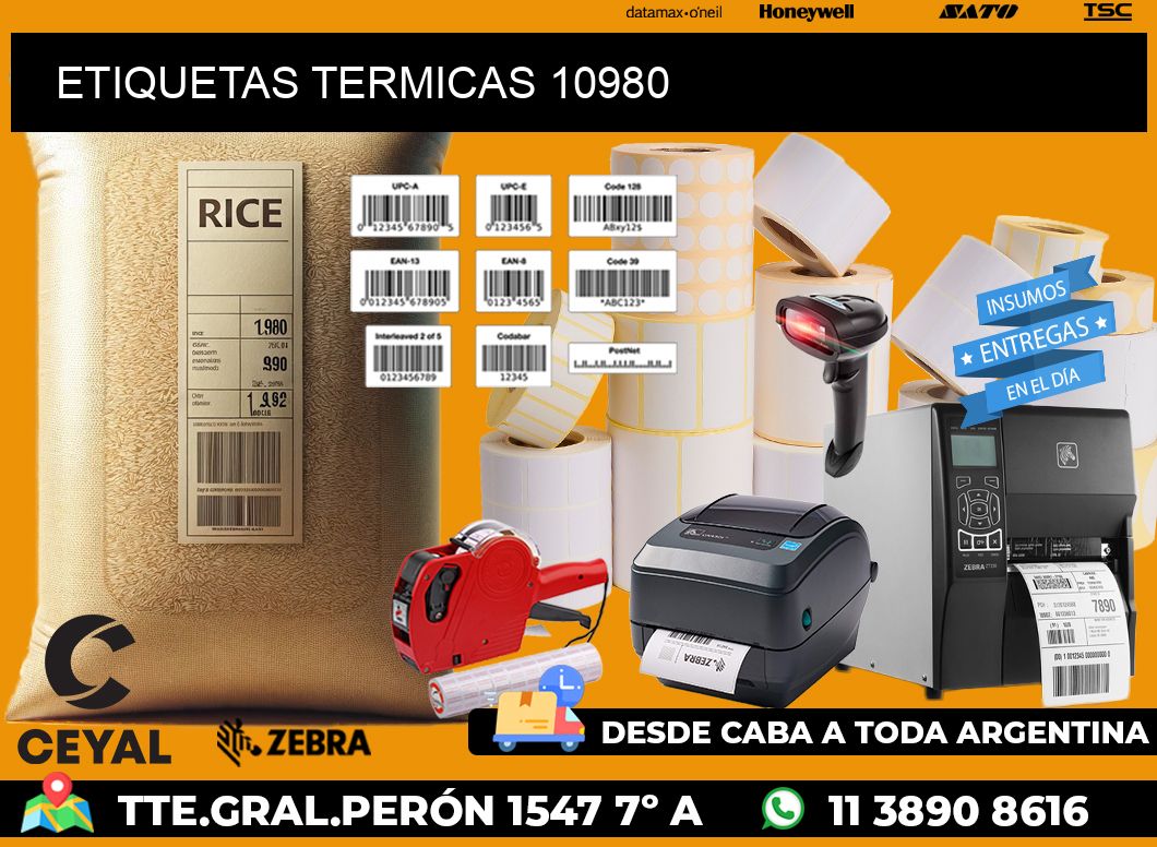 ETIQUETAS TERMICAS 10980