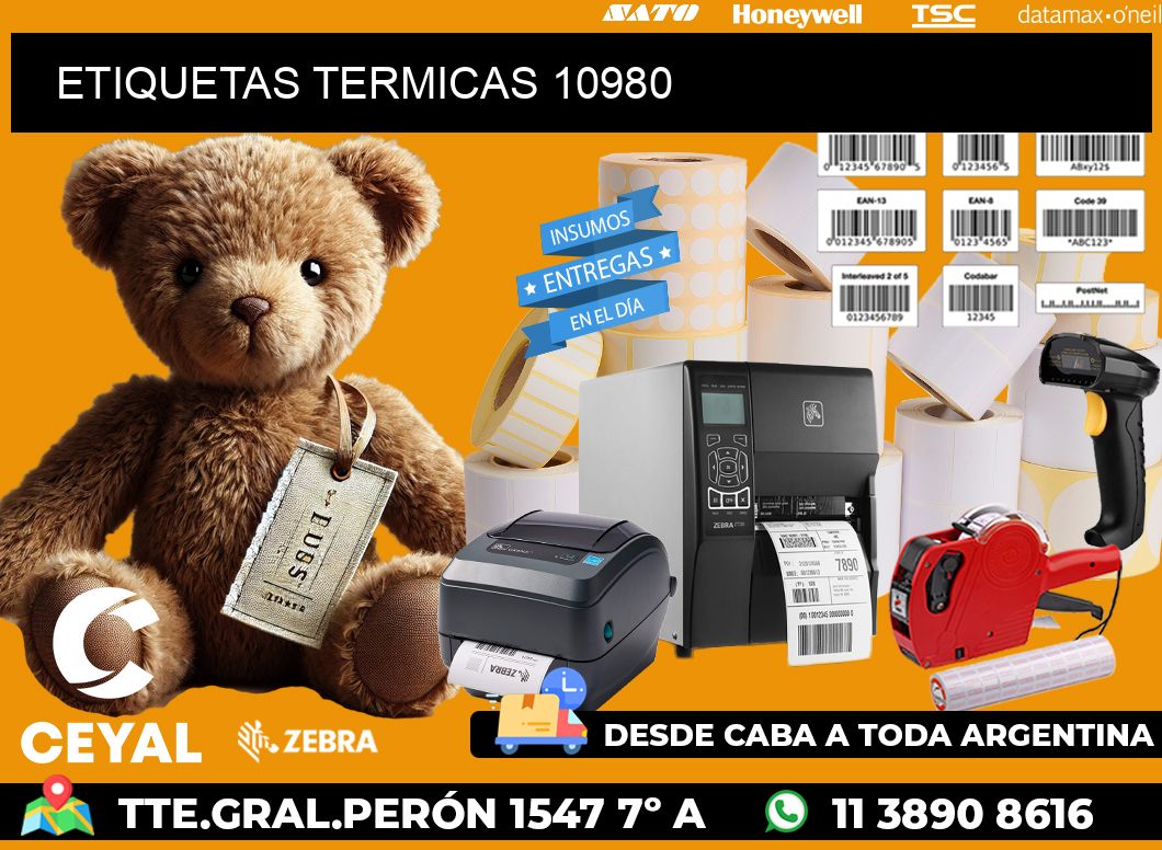 ETIQUETAS TERMICAS 10980
