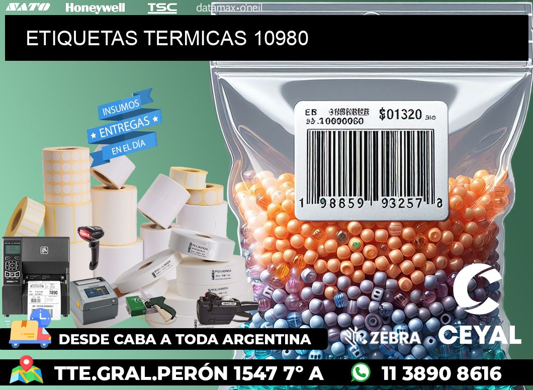 ETIQUETAS TERMICAS 10980