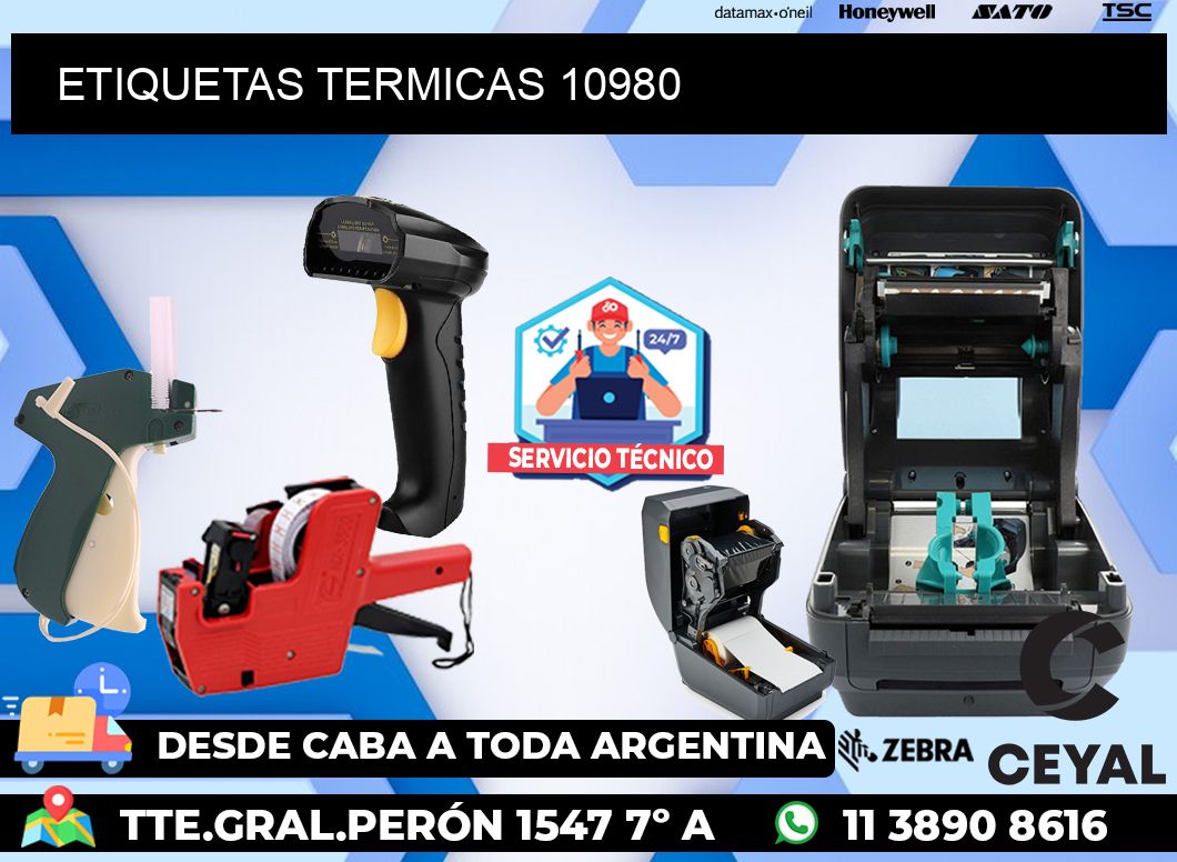 ETIQUETAS TERMICAS 10980
