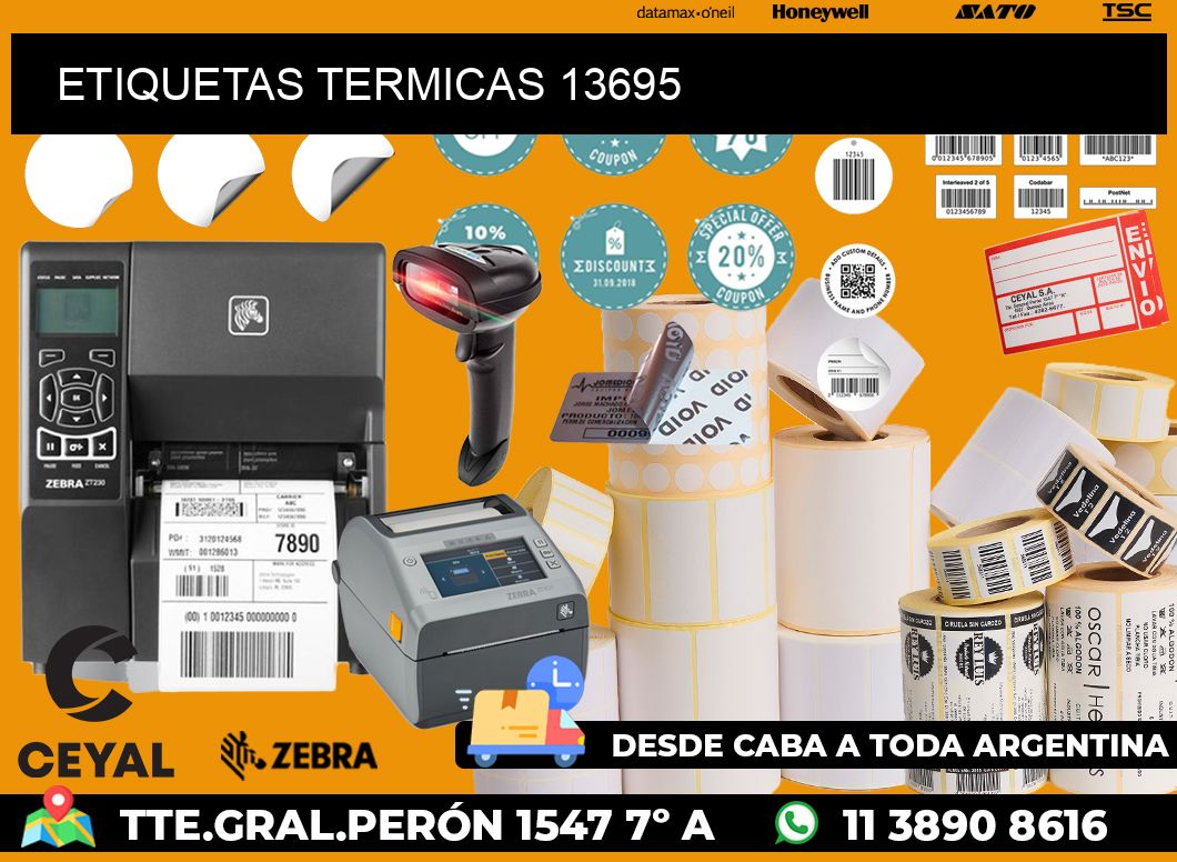 ETIQUETAS TERMICAS 13695