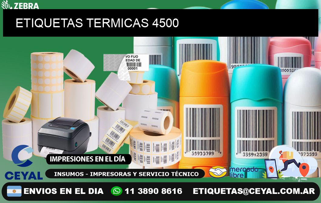 ETIQUETAS TERMICAS 4500