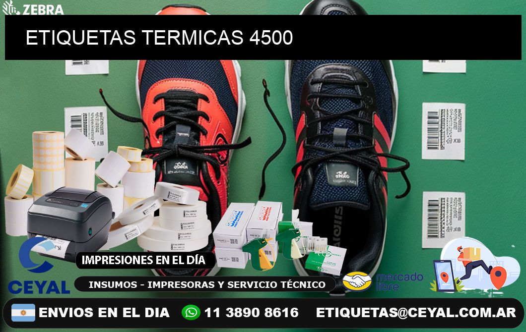 ETIQUETAS TERMICAS 4500