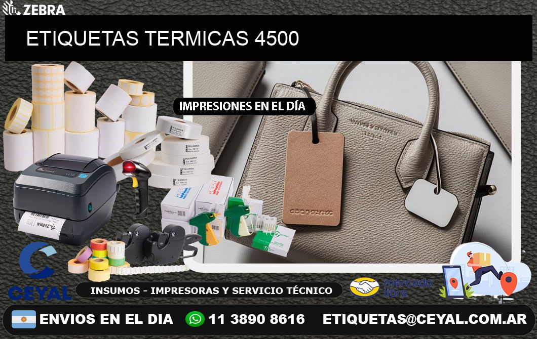 ETIQUETAS TERMICAS 4500