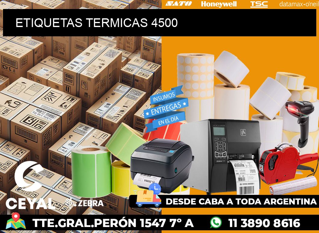 ETIQUETAS TERMICAS 4500