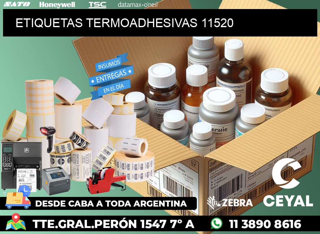 ETIQUETAS TERMOADHESIVAS 11520