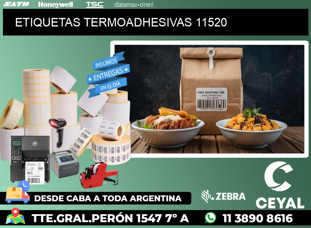 ETIQUETAS TERMOADHESIVAS 11520