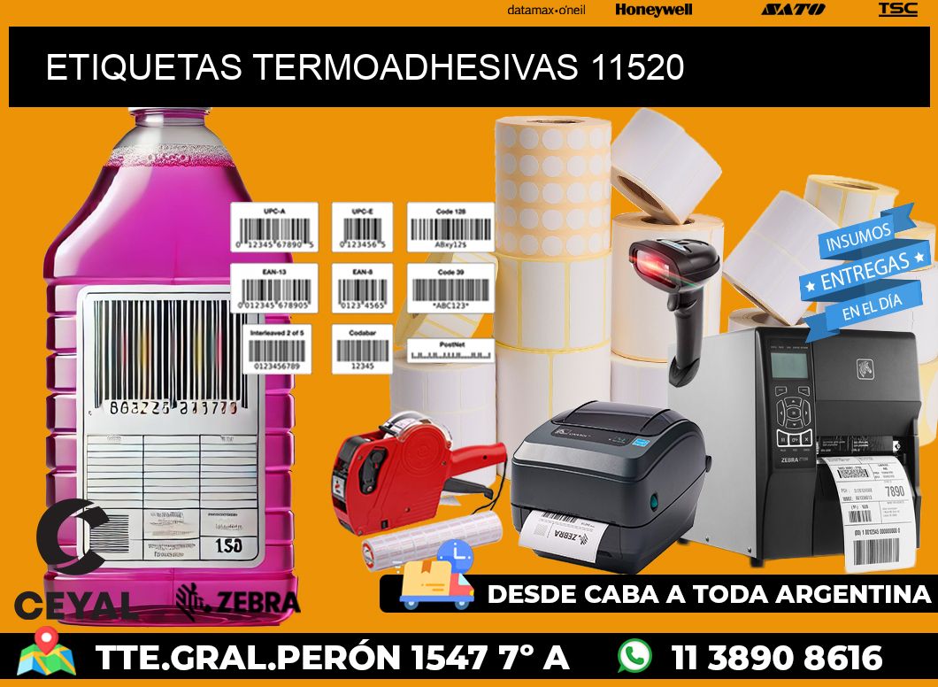 ETIQUETAS TERMOADHESIVAS 11520
