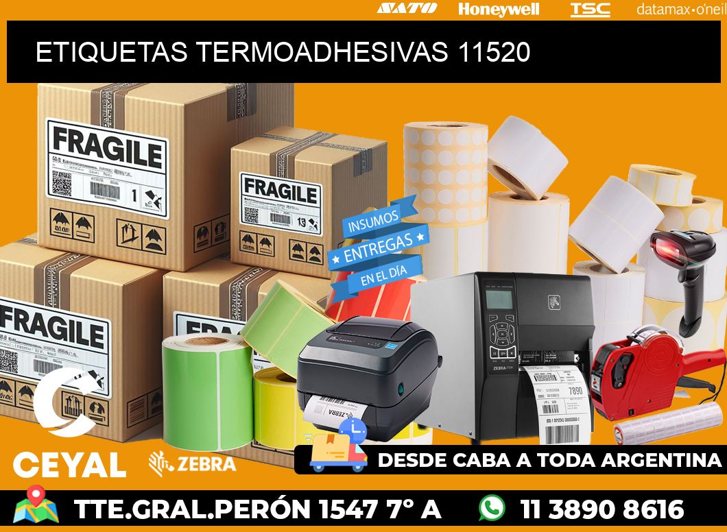 ETIQUETAS TERMOADHESIVAS 11520