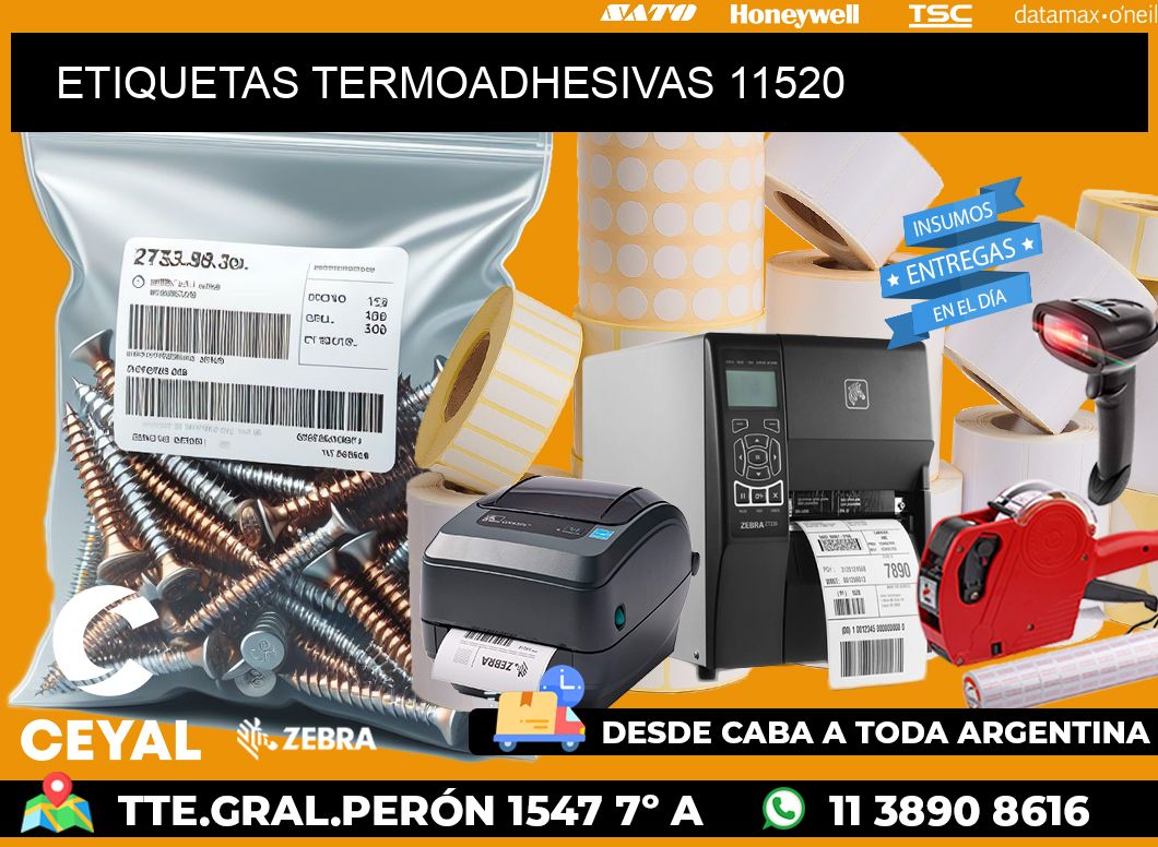ETIQUETAS TERMOADHESIVAS 11520