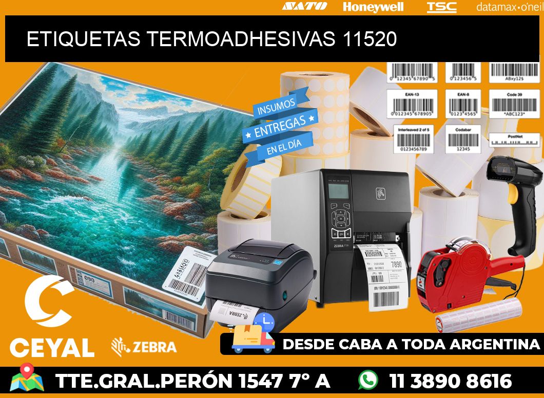 ETIQUETAS TERMOADHESIVAS 11520