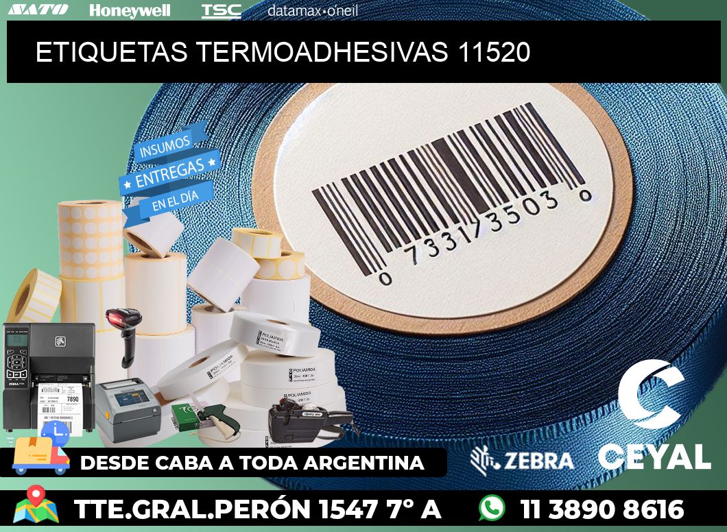 ETIQUETAS TERMOADHESIVAS 11520