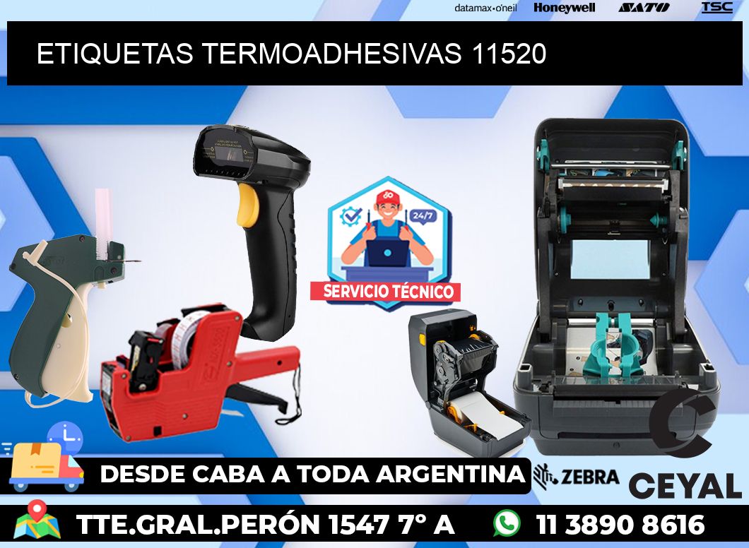 ETIQUETAS TERMOADHESIVAS 11520