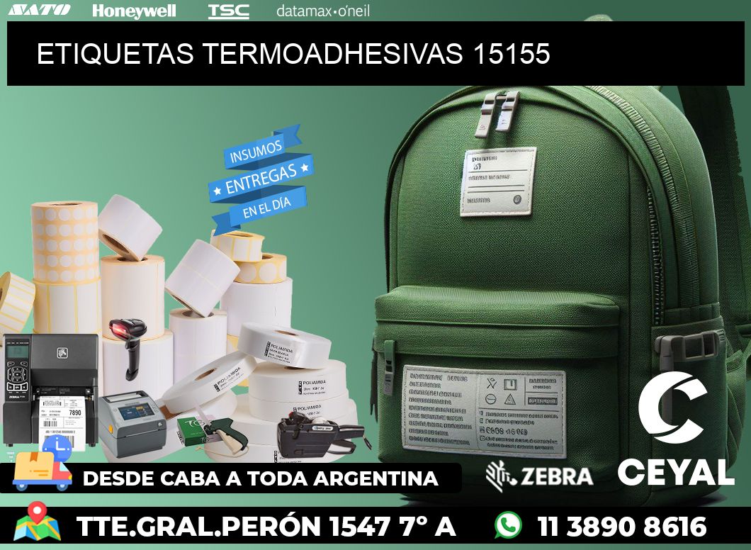 ETIQUETAS TERMOADHESIVAS 15155